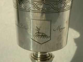 Solid Silver Engraved 1647 Earl of Salisbury to Isaac Puller Chalice