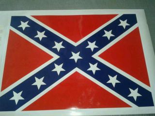 Dukes of Hazzard General Lee Roof Confederate Flag Sticker Decal Kit