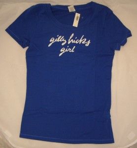 New Gilly Hicks Sydney Hunter Park Scoop Neck Tee Shirt Blue Large