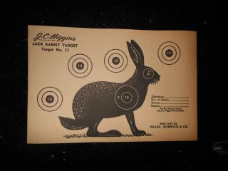 VTG J C HIGGINS Original Practice Shooting Target NO. 11 RIFLE OR