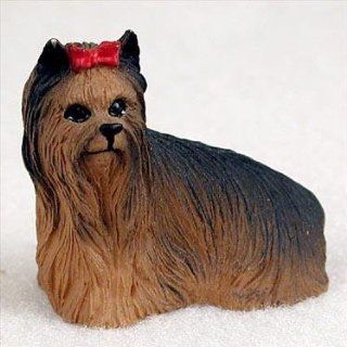 Yorkshire Terrier Miniature Dog Figurine: Home & Kitchen