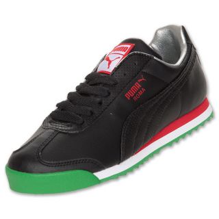 Puma Roma Basic Mens Casual Shoes Black/Red/Green