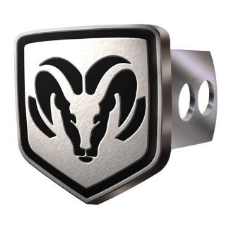 Dodge Ram Logo Brushed Aluminum Hitch Plug :  : Automotive