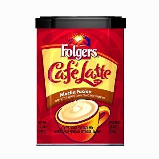 Folgers Cafe Latte Mocha Fusion Beverage Mix, 10.5 Ounce Units (Pack