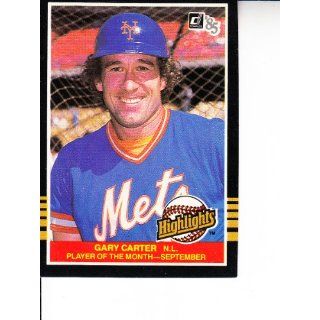 1985 Donruss Highlights #47 Gary Carter Baseball