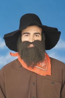 49er Farmer Hillbilly Moustache Facial Hair Costume New