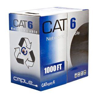 CAT6, UTP, Bulk Cable, Solid, 500MHz, 24 AWG, Blue, 1000