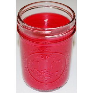 Homemade 16oz Mason Jar Soy Candle   Strawberry Shortcake