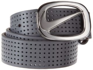 Nike Golf Womens Perforated Cutout Belt, Grey, Medium