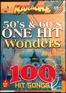  Karaoke 50s 60s One Hit Wonders 100 Hit Songs on 6 CD G