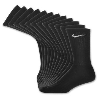 Nike Dri FIT 6 Pack Crew Mens Socks Black