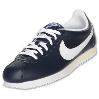 Nike Cortez Leather Kids Casual Shoes Obsidian