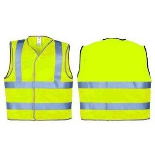 4 x High Visibility Safety Vest Jacket (Zip Front) by THE