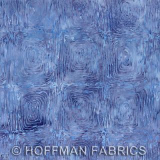 Hoffman Bali Batiks Handpaints Square Texture Periwinkle Cotton Quilt
