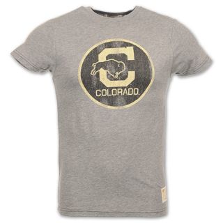 Colorado Buffaloes Retro Logo Mens Tee Shirt Grey