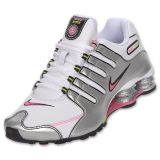 Nike Womens Shox NZ Running Shoe SL White/Pink