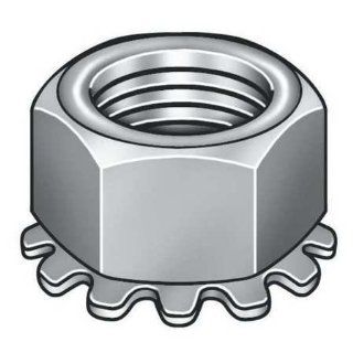 Hex Locknuts with Washer Locknut,Tooth Washer,4 40,PK100