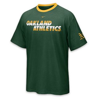 Nike Mens Oakland As MLB Line Drive Tee Green