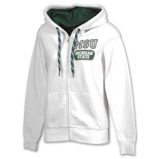 Michigan State Spartans NCAA Star Studded Womens Full Zip Hoodie