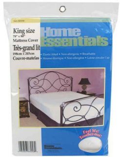 New Home Essentials Mattress Cover King White