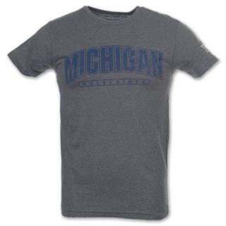 NCAA Michigan Wolverines Semi Destroyed Mens Tee Shirt