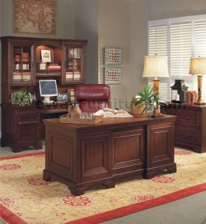  Shipping Warm Cherry Executive Desk Wood Home Office Furniture