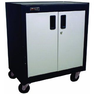 Homak GS04002270 Steel 2 Door Mobile Cabinet with Gliding