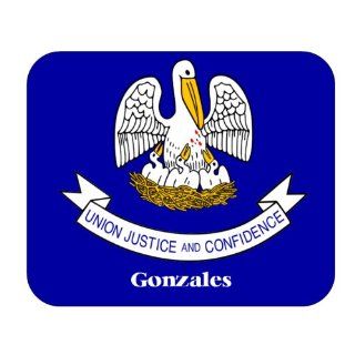 US State Flag   Gonzales, Louisiana (LA) Mouse Pad