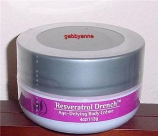 New Serious Skin Care Resveratrol Drench Body Cream 4oz