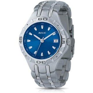Relic by Fossil Blue Dial Stainless Steel Bracelet Mens Watch PR6116