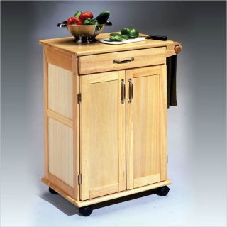 Home Styles Furniture Paneled Dr w Towel Kitchen Cart