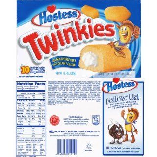 Hostess Twinkies 10 ct Sponge Cake with Creamy Filling 13.5 oz 