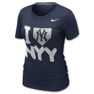Womens Nike New York Yankees MLB I Love Tee Shirt