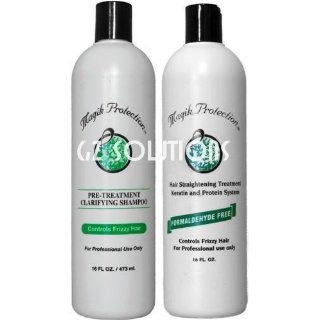 Magik Protection Pre treatment Clarifying Shampoo and Hair