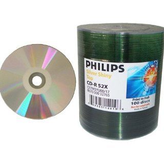 Philips CD R 52X White Thermal Hub Printable CDR Blank