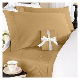 8PC QUEEN 600 THREAD COUNT GOOSE DOWN BED IN A BAG   BROWN