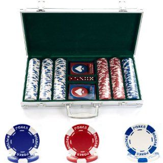 10 1055 300s   300 11.5G Holdem Poker Chip Set w/Aluminum