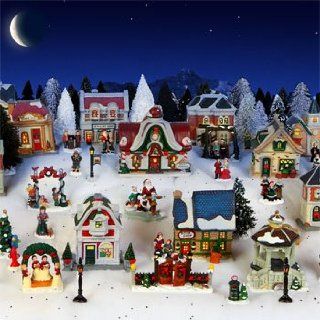 36 piece Cobblestone Corners Christmas Village Exclusive