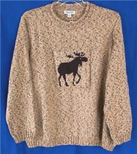 Coldwater Creek Marled Moose Soft Pullover Sweater