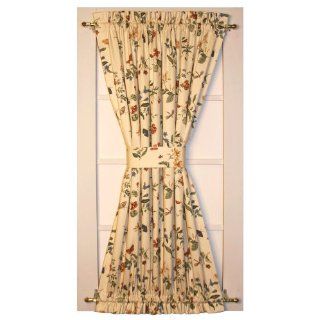 Hannahs Garden Door Panel Curtain With Tie Back 40 Inch by 72 Inch