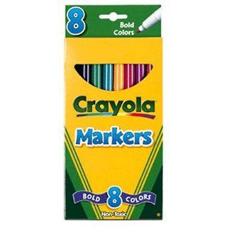 Crayola Non Washable Fine Point Markers Bold Colors 8/pk