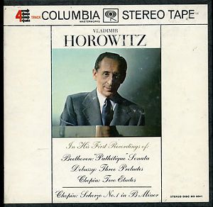 Columbia reel tape Vladimir Horowitz. Beethovens Pathetique, Debussy