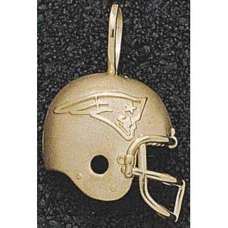 New England Patriots Solid 14K Gold Helmet Pendant