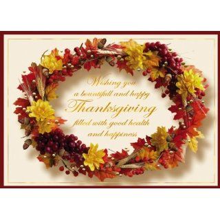 Birchcraft Studios 0460 Thanksgiving Wreath   Gold Lined