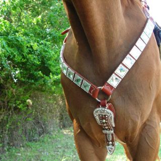 Western Tack Rhinestone Horse Breast Collar Headstall