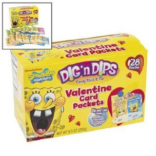 SpongeBob SquarePants™ DignDips Valentine Candy Card Packets