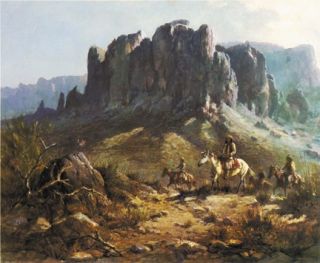 Olaf Wieghorst L E Print Apaches on The Trail