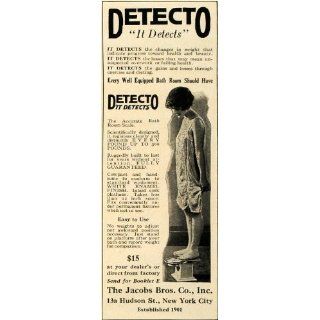 1923 Ad Jacobs Detecto Bathroom Weight Scale Pound Lady
