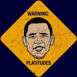 Platitudes Warning Obama Button Arts, Crafts & Sewing