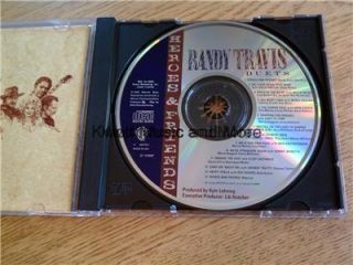 Randy Travis Heroes Friends Randy Travis Duets CD 1990